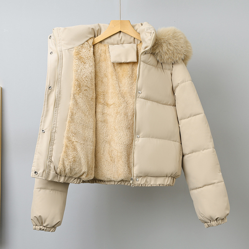 Wool Coat Peacoat - Parkas cortas de invierno para mujer,