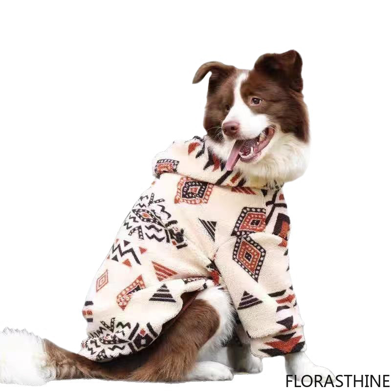 Sherpa Hoodie Fleece - Abrigo con Capucha para Perros, Cálido
