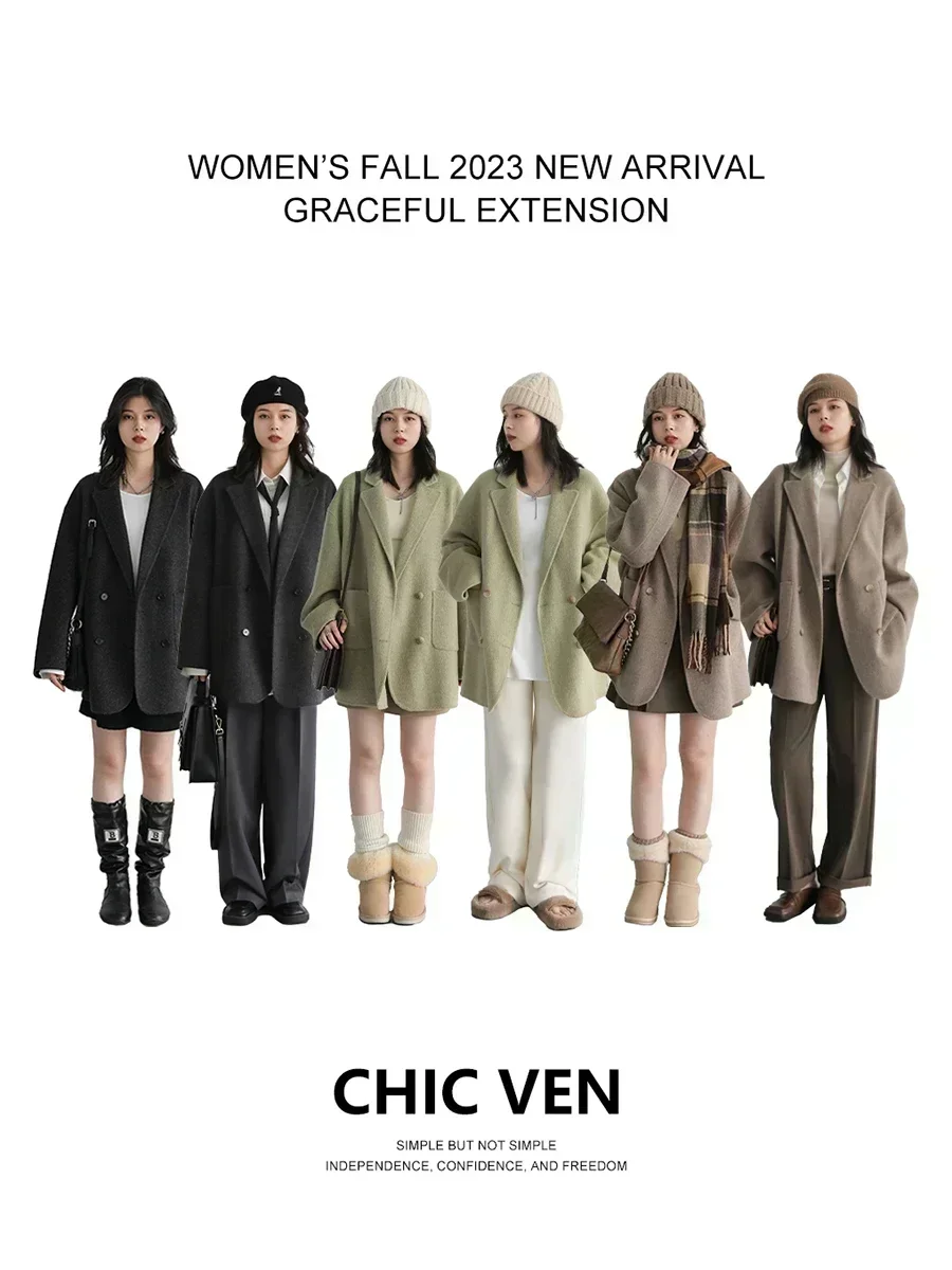 CHIC VEN-abrigos de lana para  - Wool Coat Peacoat reseña y precio