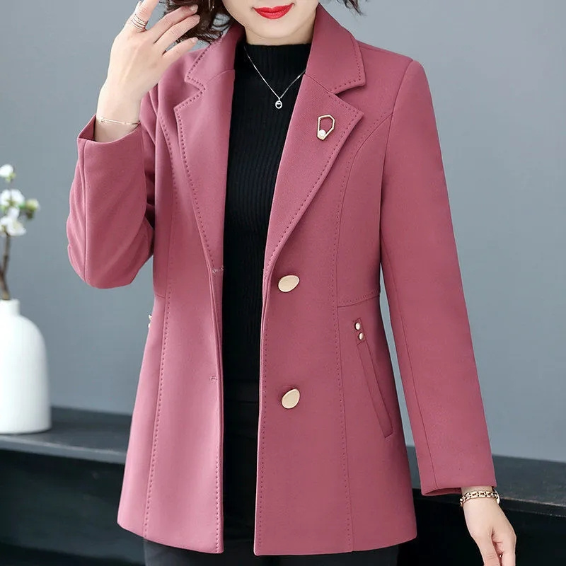 Abrigo de otoño corto 40 años  - Wool Coat Peacoat reseña y precio